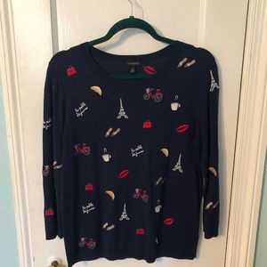 Talbots Embroidered Sweater from Paris Collection
